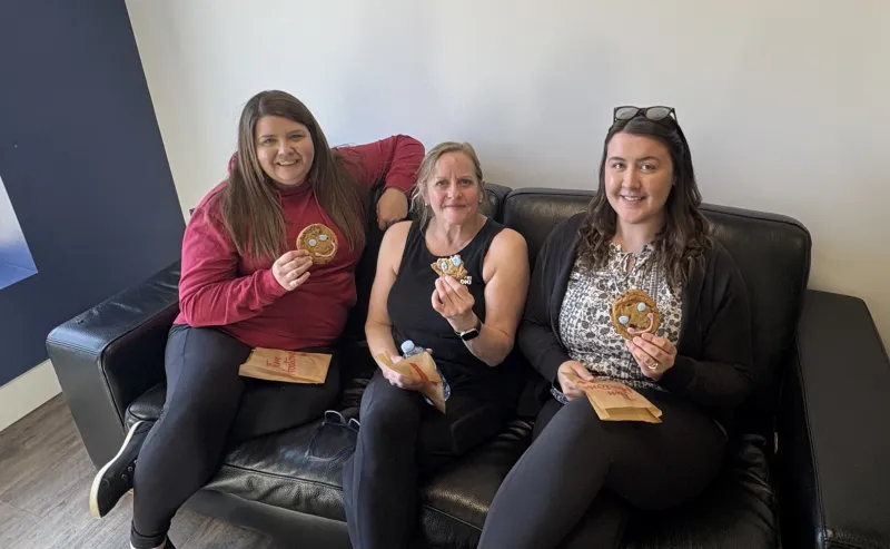 Klean-Rite team members supporting Tim Hortons Smile Cookie campaign